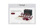 Daytona Deluxe Bondage Play Kit 8 Piece Burgundy Gold Daytona