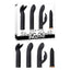Evolved Four Play USB Rechargeable Bullet Vibrator With 3 Sleeves Black Evolved