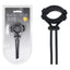 Shots Toys LEVELZ Wide Detachable Lasso Cock Ring Black Shots Toys