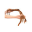 OUCH! Italian Leather 7 Braided Tails & 6 Handle 61 cm Whip 61cm Brown Shots Toys