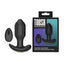 Toosh Remote Controlled Silicone Vibrating Butt Plug Black