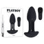 Playboy Pleasure RIM SHOT USB Rechargeable Vibrating Butt Plug 11.4cm Black Playboy Pleasure