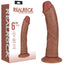 Shots Toys REALROCK Vibrating Cock USB Rechargeable Vibrating Dong 6 Inch Tan Shots Toys