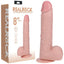 Shots Toys REALROCK Vibrating & Rotating Cock With Balls USB Rechargeable Vibrating & Rotating Dong 8 Inch Shots Toys