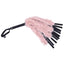 Sportsheets Sex & Mischief Brat Faux Fur Flogger Black Whip With Pink Faux Feather 50cm Sportsheets