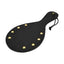 Bound Noir Nubuck Leather Paddle With Brass Stud Detail