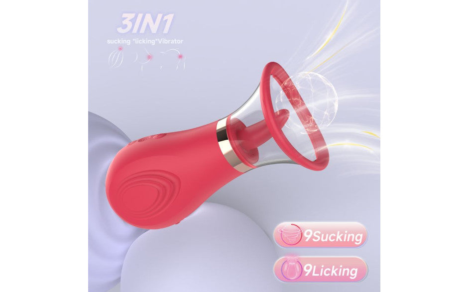 S Hande Sybil 3 In 1 Sucking Licking Tickling Stimulator