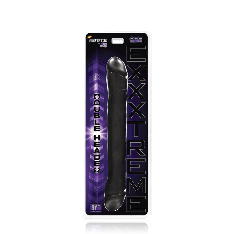 Si Novelties Exxtreme Double Dong 17 Inch Black Si Novelties Main image