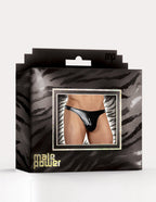 Male Power Classic Stretchy Mens Thong Black Male Power