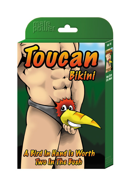 Male Power Novelty Toucan Bikini Mens Underwear Black Secondary image
