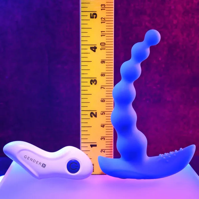 Gender X BEADED PLEASURE USB Rechargeable Vibrating Anal Beads With Remote Gender X