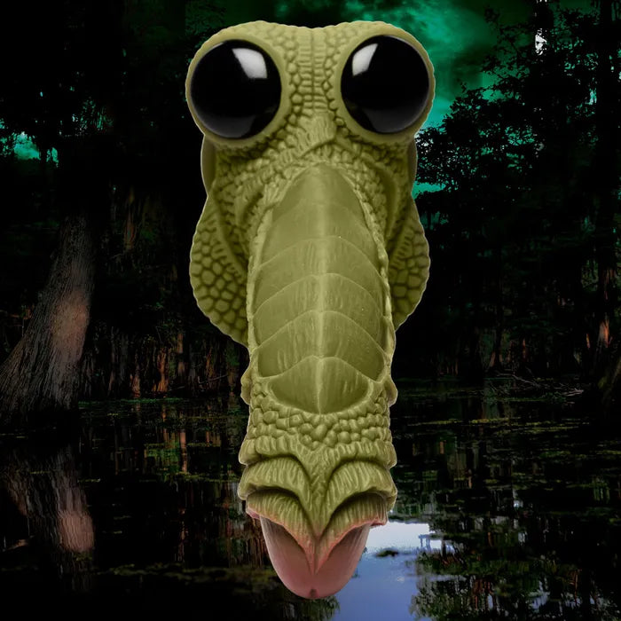 XR Brands Creature Cocks Swamp Monster Fantasy Dildo 23.9cm Green Secondary image