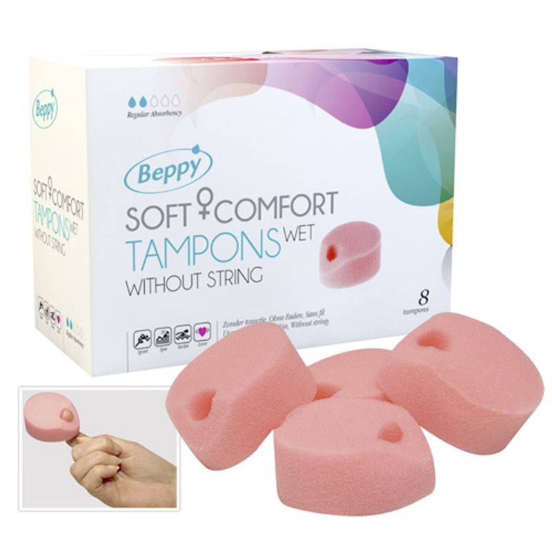 Beppy Soft & Comfort Wet Tampons 8 Piece Beppy Main image