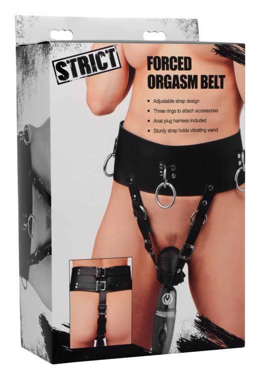 XR Brands Strict Forced Orgasm Wand Holder Bondage Belt Main image