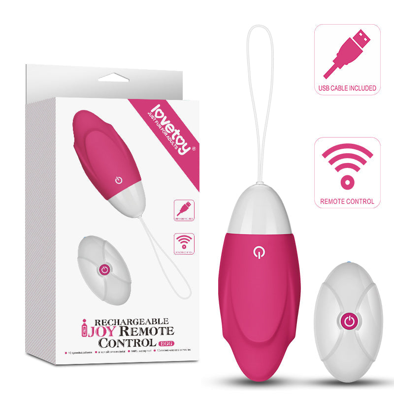 Lovetoy IJOY USB Rechargeable Remote Control Love Egg Pink Main image