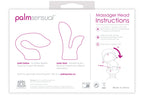 BMS Factory PalmSensual Massager Heads Pink (For use with PalmPower)