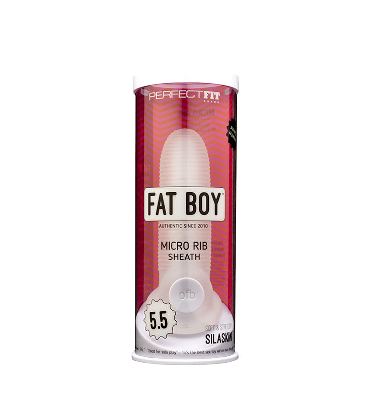Perfect Fit Fat Boy Micro Ribbed Sheath Clear Main image
