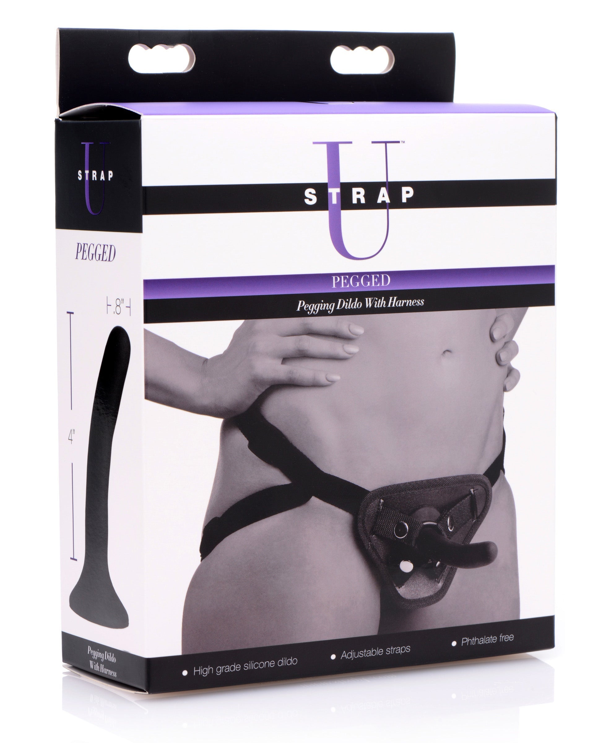 XR Brands Strap U Pegged Pegging Dildo With Harness Main image
