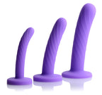 XR Brands Strap U Tri Play Silicone Dildo Set 3 Piece