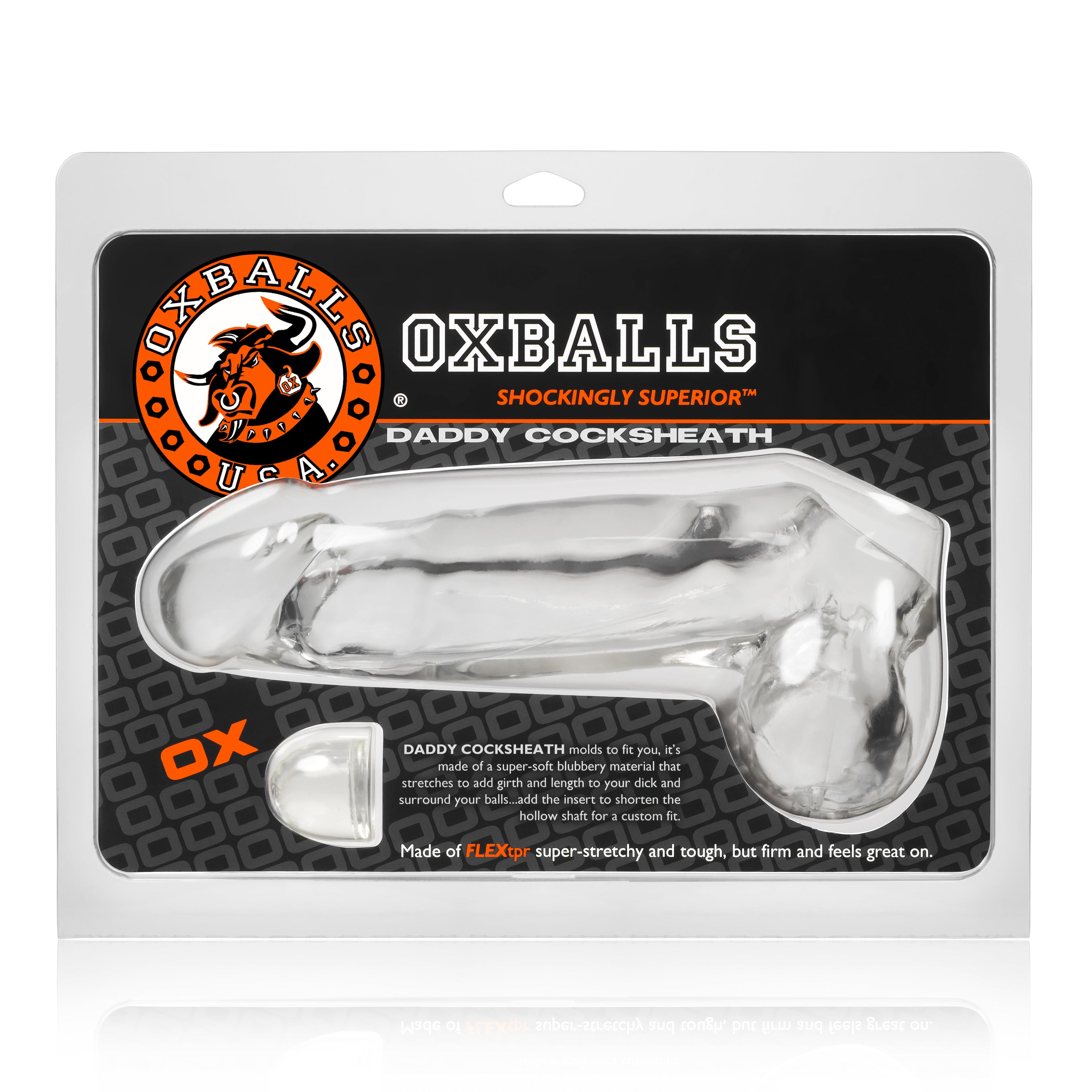 Oxballs Daddy Cocksheath With Balls Clear
