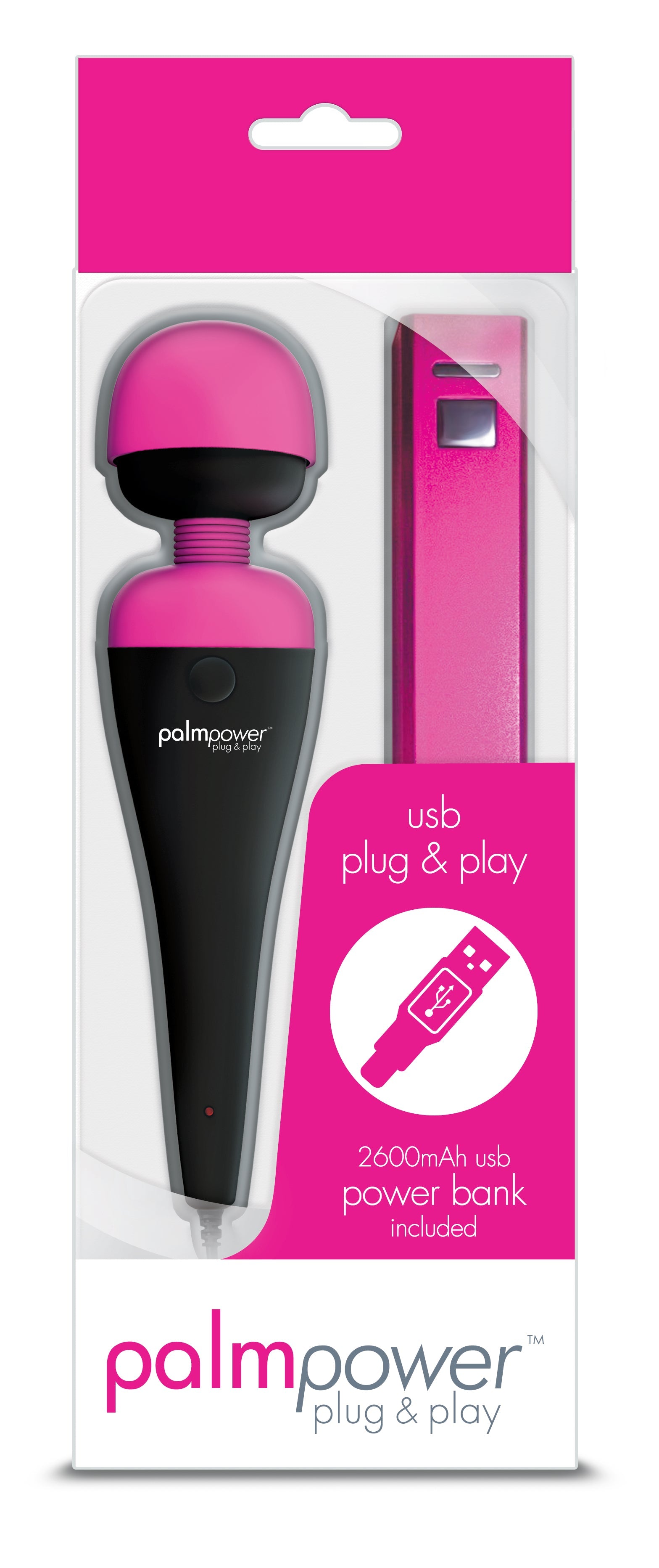 BMS Factory PalmPower Plug and Play USB Rechargeable Massage Wand Secondary image