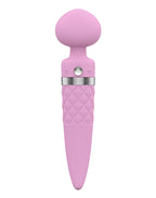 BMS Factory Pillow Talk Sultry Dual Ended Warming Body Wand Massager Pink