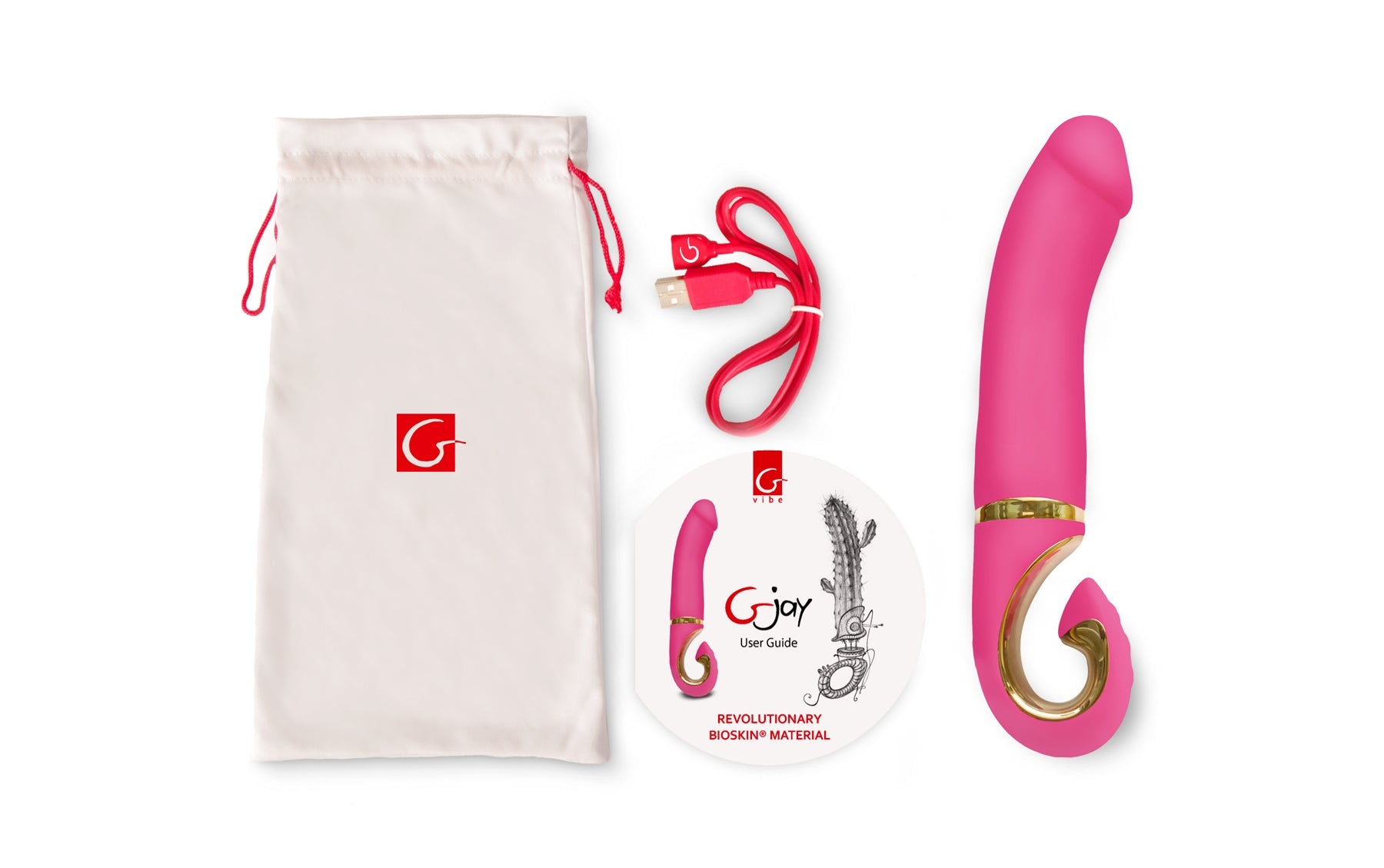 Gvibe Gjay G Spot Massager Neon Rose