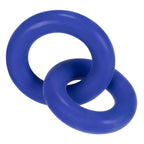 Hunkyjunk DUO Linked Cock & Ball Rings Cobalt