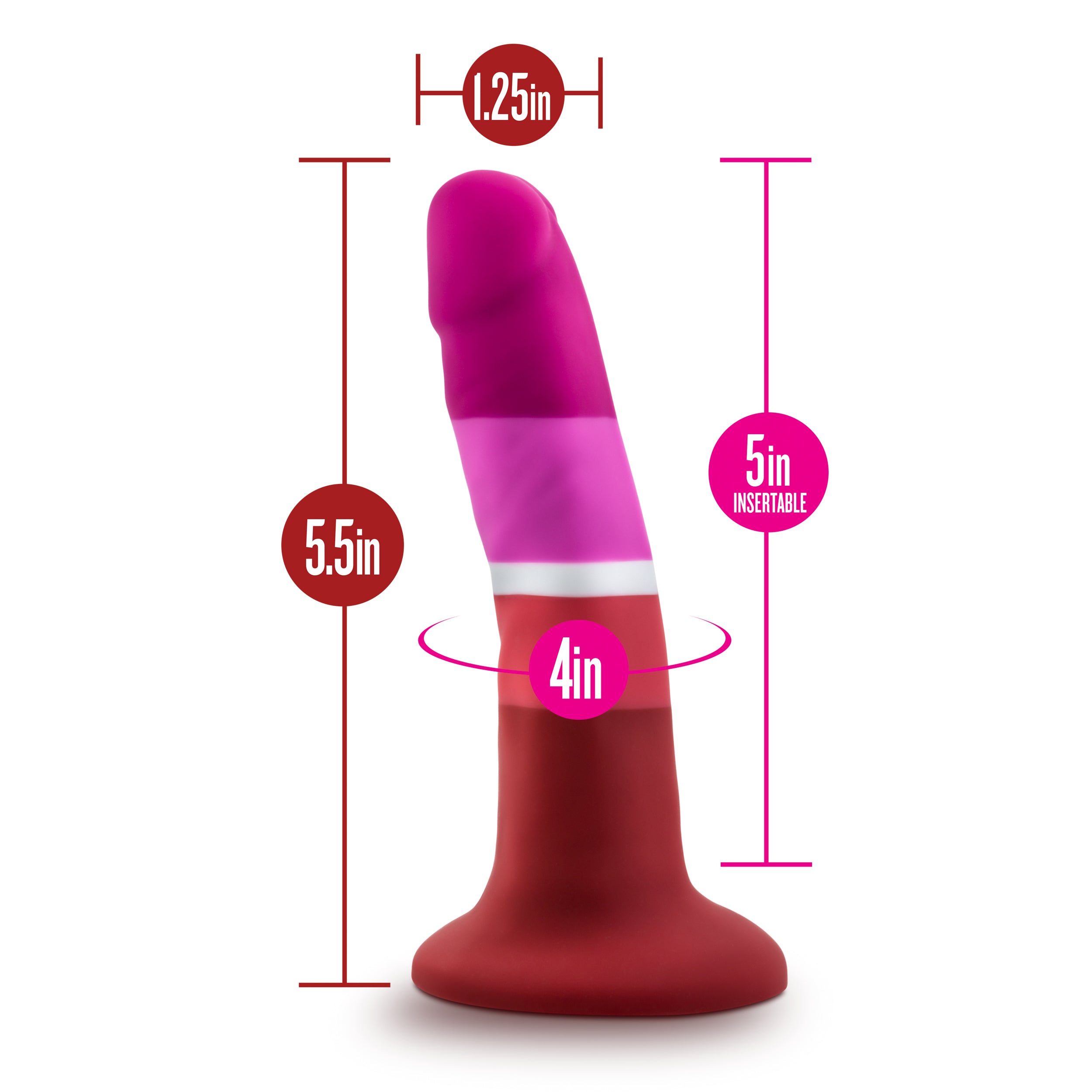 Blush Novelties Avant Pride P3 Beauty Silicone Dildo Blush Novelties