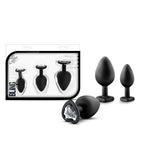 Blush Novelties Luxe Bling Plugs Training Kit With Clear Gems