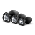Blush Novelties Luxe Bling Plugs Training Kit With Clear Gems