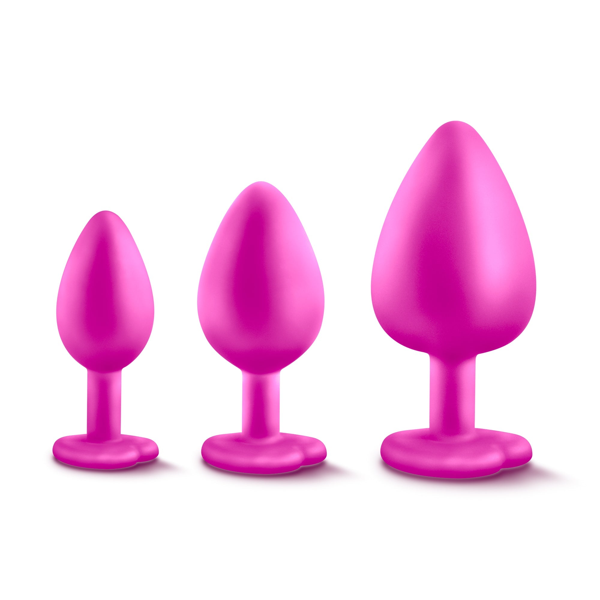 California Exotics Luxe Bling Plugs Training Kit Pink With White Gems Secondary image