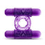 Play With Me Double Play Dual Vibrating Cock Ring Purple Play With Me