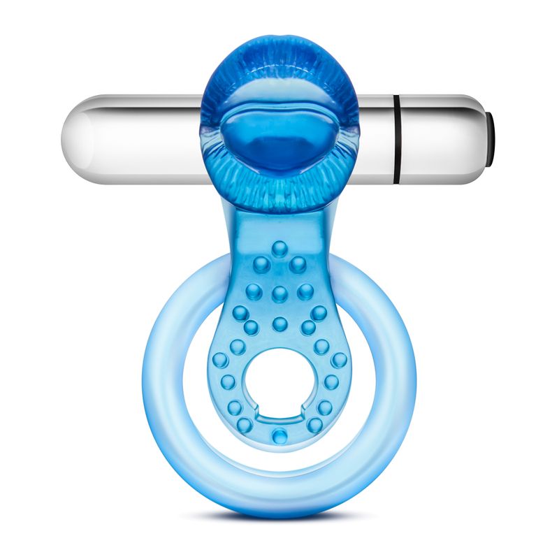 Stay Hard 10 Function Vibrating Tongue Ring Blue Stay Hard Main image