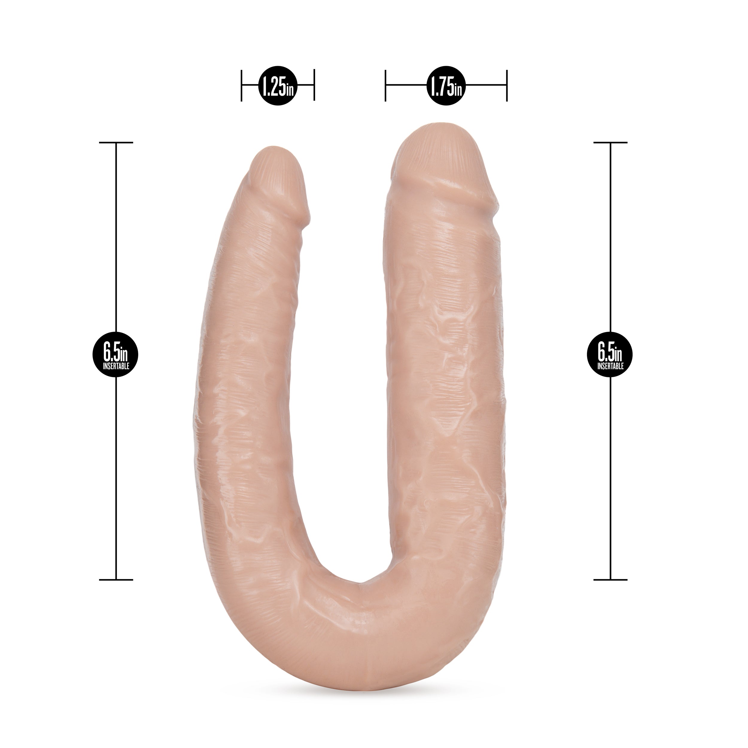 Blush Novelties Dr Skin Dr Double Ender Dildo Vanilla Blush Novelties