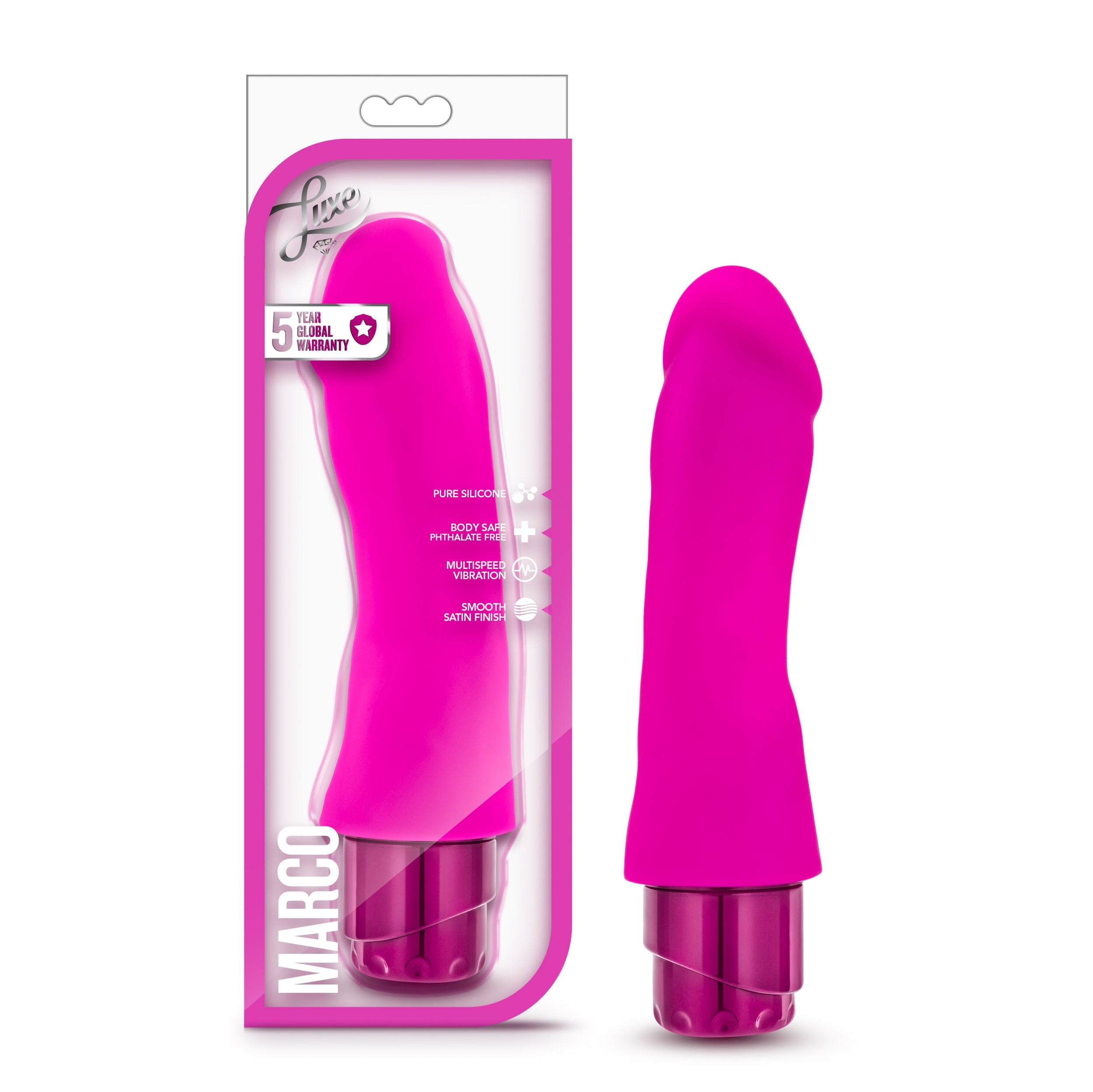 Luxe Marco Realistic Vibrating Dong California Exotics Main image