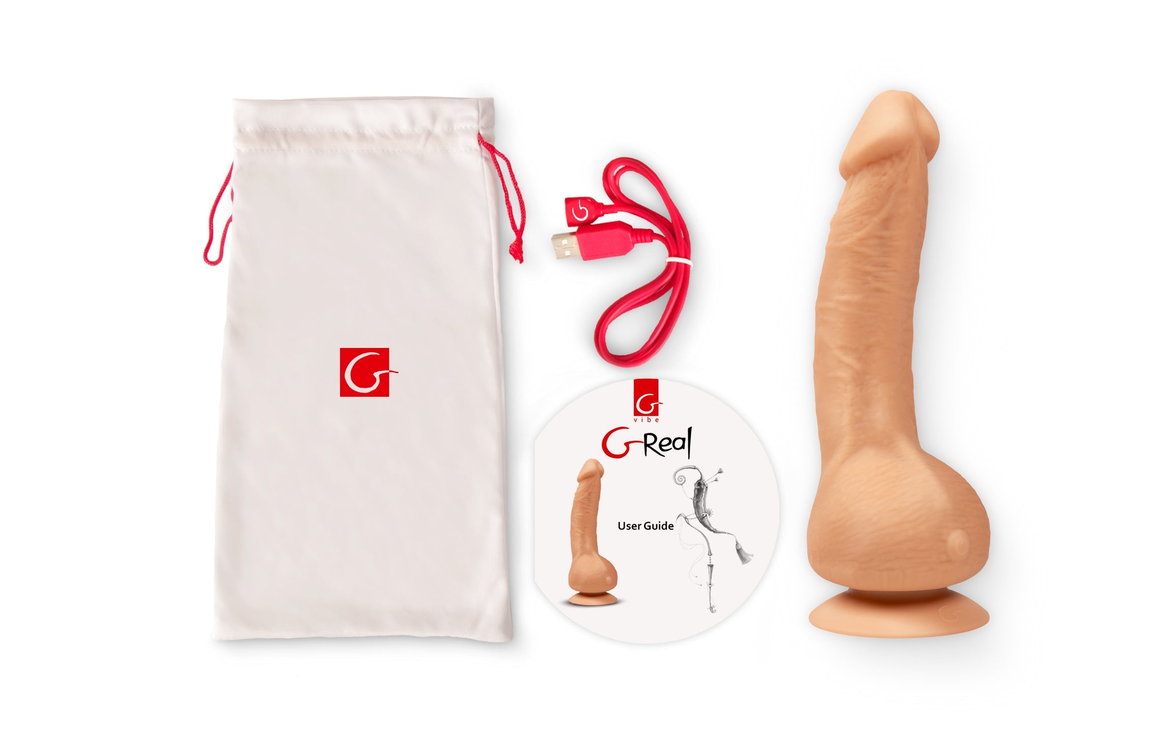 Gvibe Greal Realistic Dildo With Suction Cup Flesh Gvibe