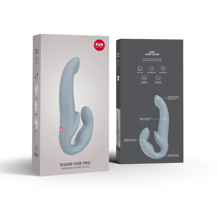 Fun Factory SHARE VIBE PRO USB Rechargeable Strapless Strap On Fun Factory