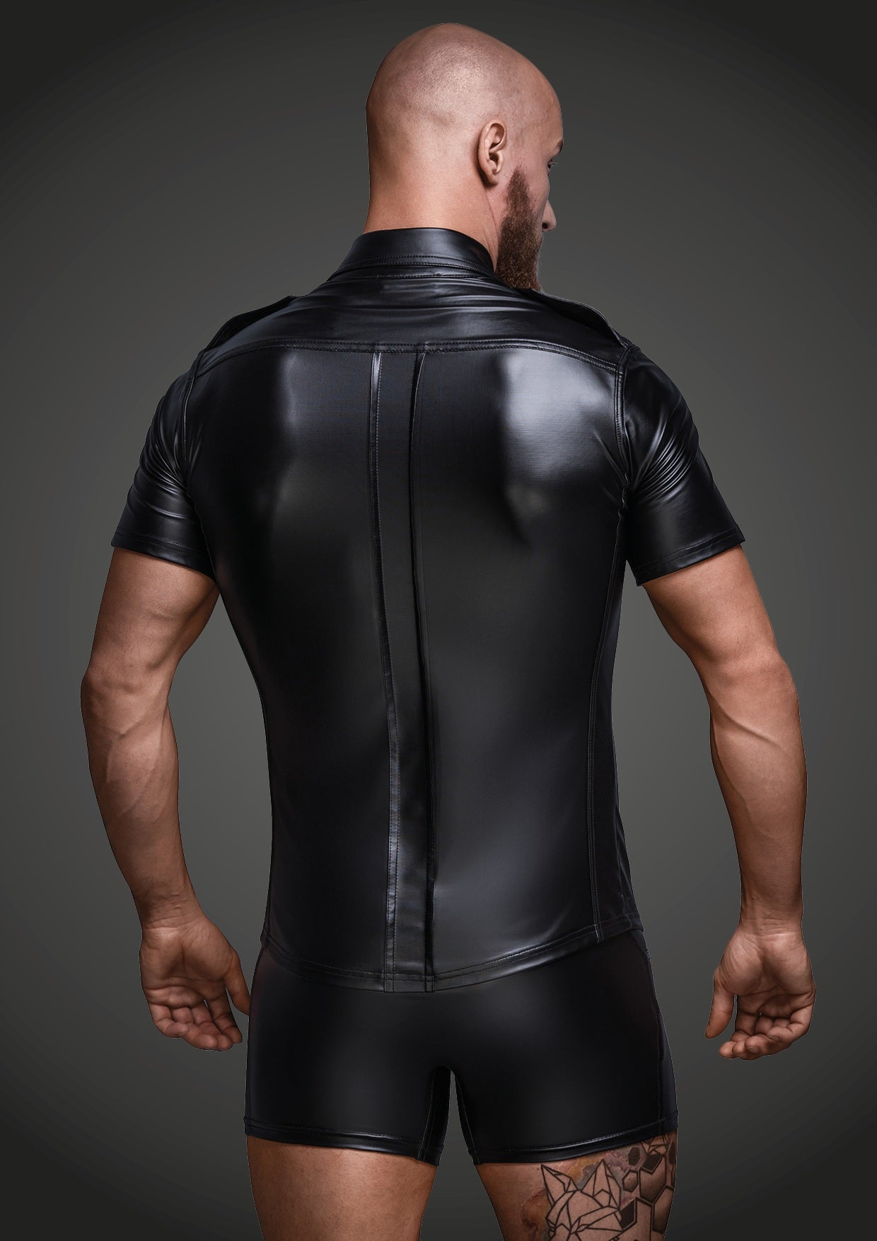 Noir Handmade Mens Sexy And Elegant Shirt With Front Pockets Secondary image
