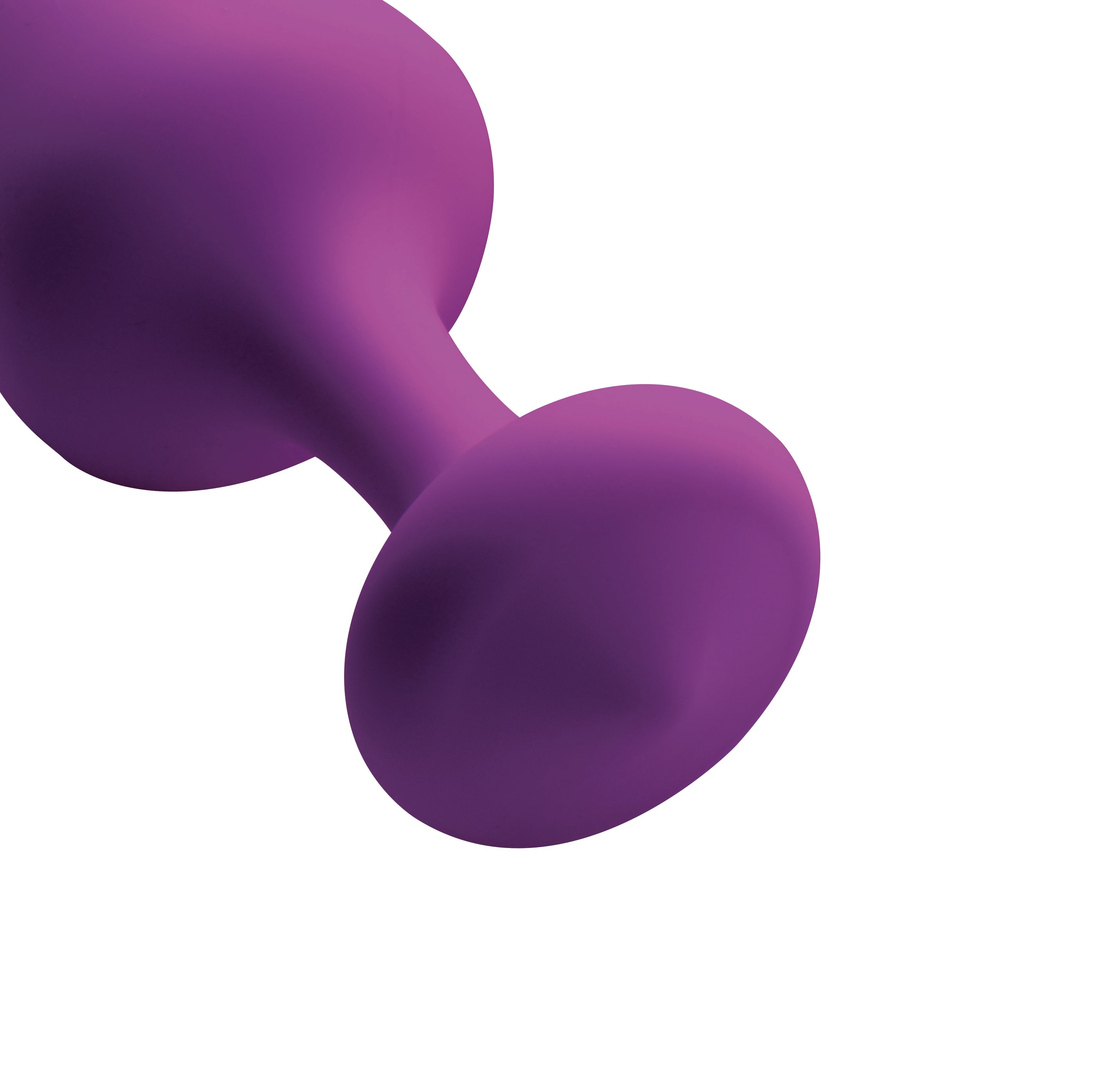 XR Brands Frisky Purple Pleasures Silicone Anal Plugs 3 Piece Secondary image