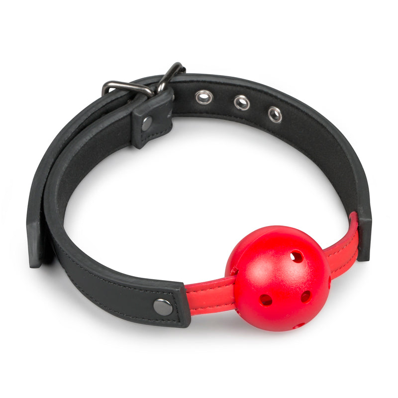 XR Brands Fetish Collection BDSM Play Ball Gag With PVC Ball Red Secondary image