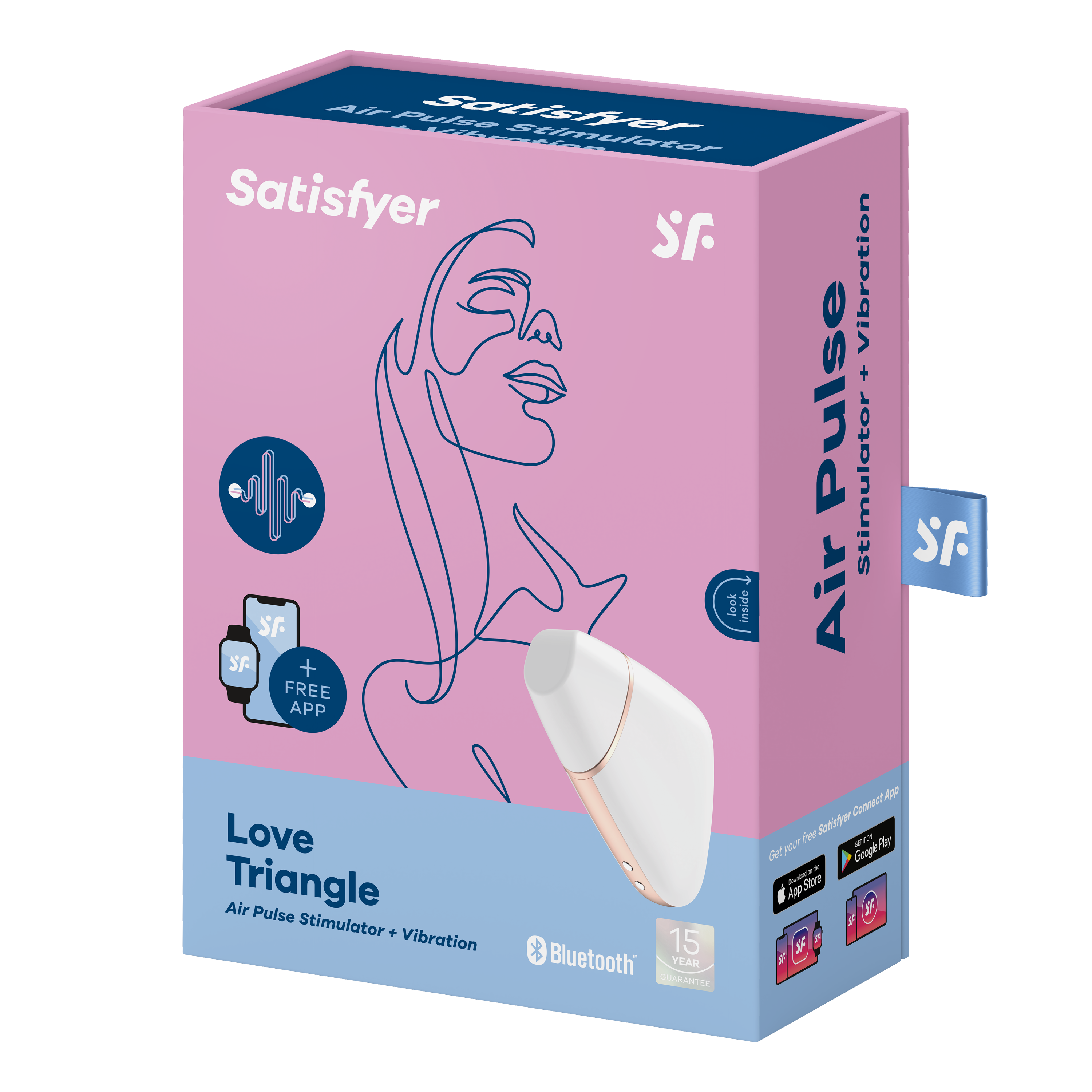 Satisfyer Love Triangle App Controlled Air Pulse Clitoral Massager Secondary image