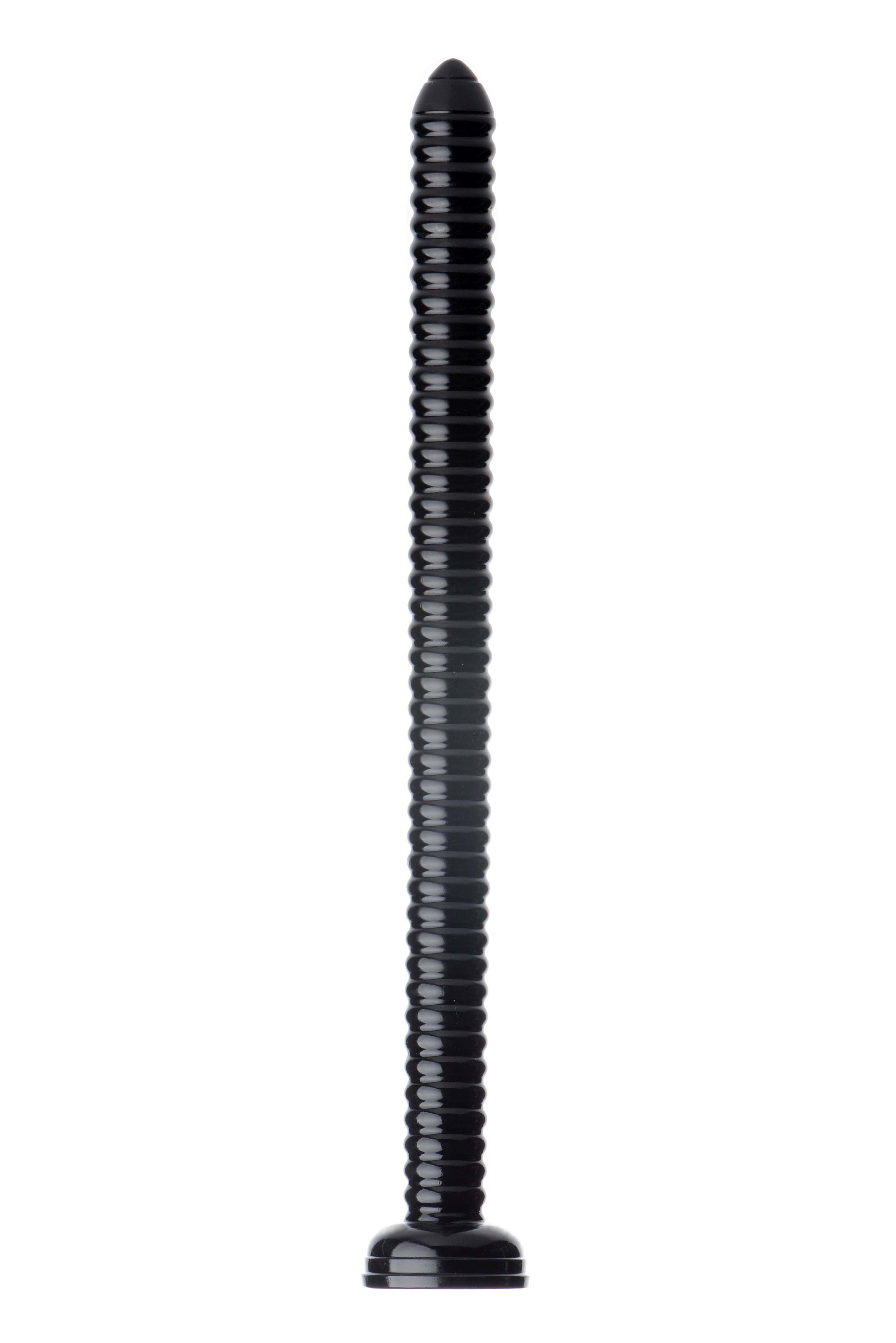 XR Brands Hosed Ribbed Hose Suction Cup Anal Dildo 19 Inch XR Brands