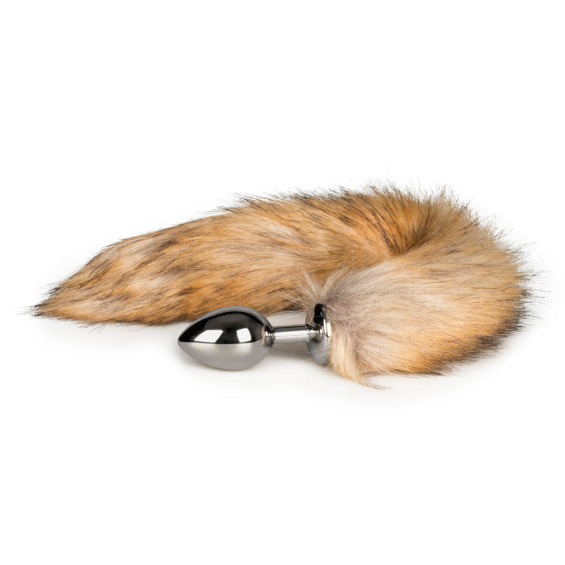 XR Brands Fetish Collection Fox Tail No 2 Silver Butt Plug Main image