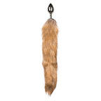 XR Brands Fetish Collection Fox Tail No 2 Silver Butt Plug