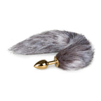 XR Brands Fetish Collection Fox Tail No 5 Gold Anal Plug