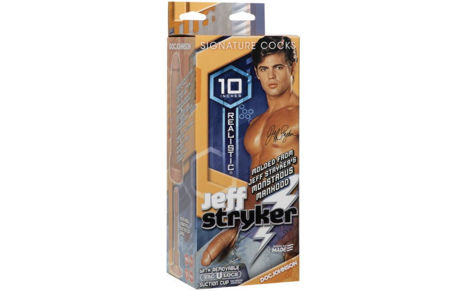 Doc Johnson Signature Cocks Jeff Stryker Realistic Cock Vanilla Doc Johnson
