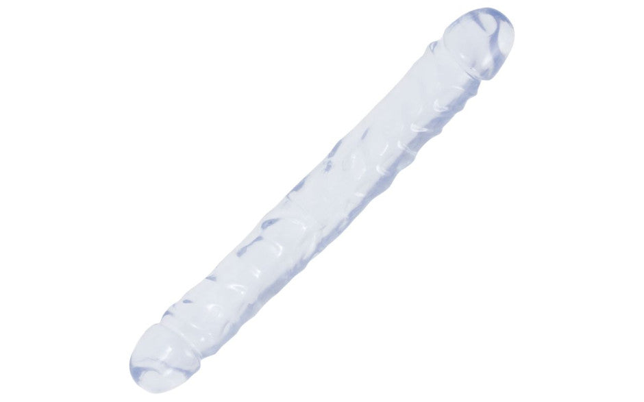 Doc Johnson Crystal Jellies Jr Double Dong 12 Inch Clear Doc Johnson Main image