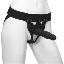 Doc Johnson Be Daring Bulbed Dong 2 Piecce Hollow Silicone Strap On Set