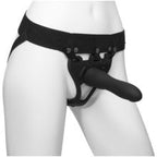 Doc Johnson Be Daring Bulbed Dong 2 Piecce Hollow Silicone Strap On Set